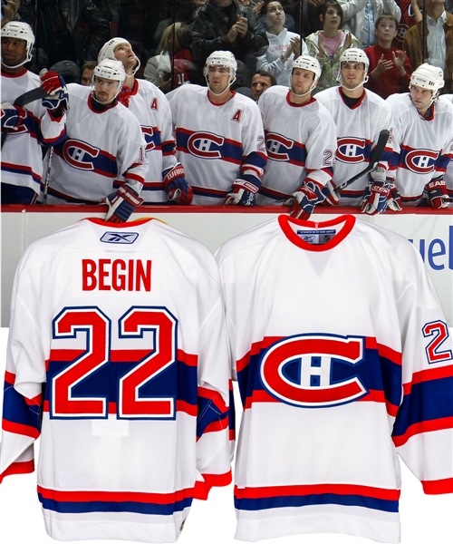 Steve Begins 2008-09 Montreal Canadiens "1945-46" Centennial Game Jersey with His Signed LOA