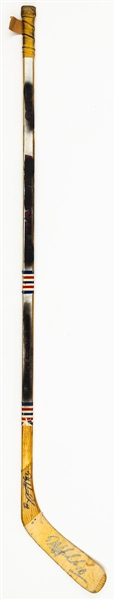 Dale Hawerchuk’s 1986 Team Canada IIHF World Championships Signed Louisville Game-Used Stick 