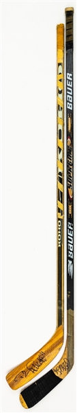 Daniel Alfredsson’s and Rob Blake’s Late-1990s Signed Game-Used Sticks 
