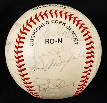 St. Louis Cardinals 1981 Team-Signed Official National League Ball by 20 from Red Berenson Personal Collection with His Signed LOA