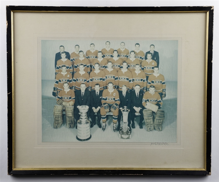 Montreal Canadiens 1965-66 Stanley Cup Champions Framed Team Photo (16 ¼” x 19 ¾”)