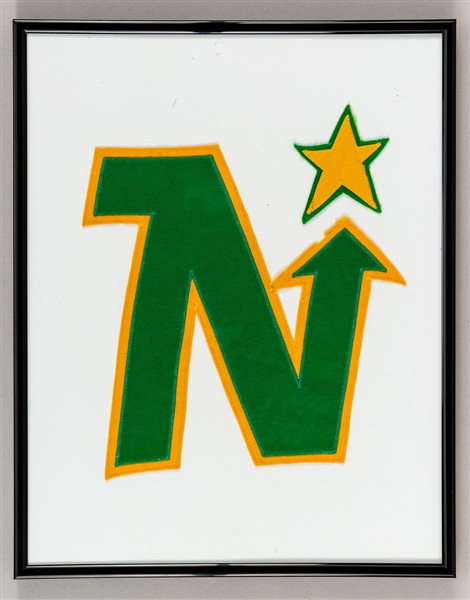 Early-to-Mid-1970s Minnesota North Stars Team Crest from Game-Worn Jersey