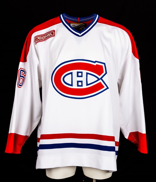 Alain Nasreddines 1999-2000 Montreal Canadiens Game-Worn Pre-Season Season Jersey with Team LOA - 2000 Patch!