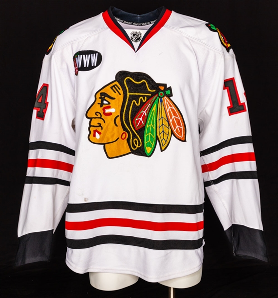 Sergei Samsonovs 2007-08 Chicago Black Hawks Game-Worn Jersey - "WWW" Patch! – Photo-Matched! 