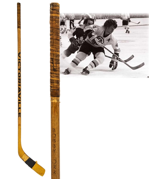 Bobby Orrs Mid-1970s Boston Bruins Victoriaville Game-Used Stick