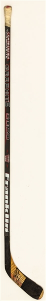 Ron Francis Mid-to Late-1990s Pittsburgh Penguins/Carolina Hurricanes Signed Game-Used Franklin 8050 Stick