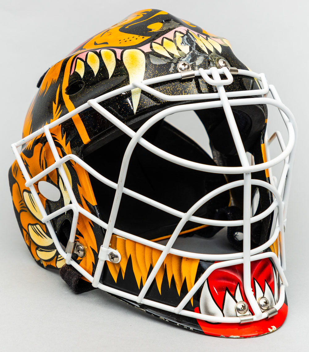 Tim Thomas Black and White Beware of Bear Airbrushed Sportmask