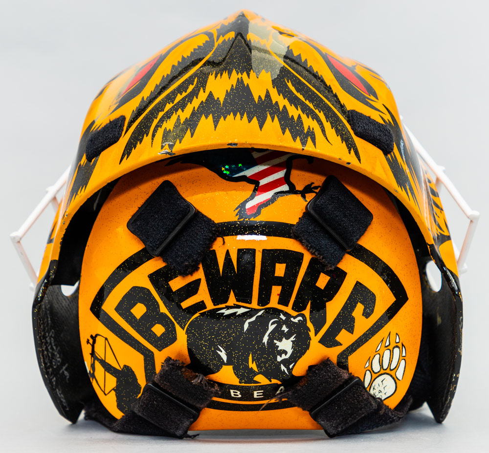 Tim Thomas Black and White Beware of Bear Airbrushed Sportmask