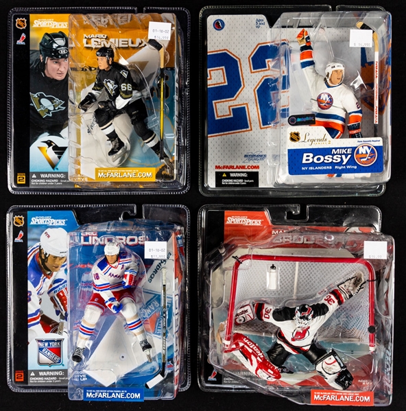 McFarlane, Starting Lineup, Pro Zone and NHLPA 1990s/2000s Hockey Figurines in Their Original Boxes (36) 