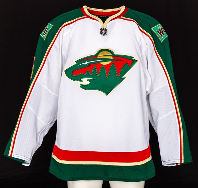 Jason Zuckers 2012-13 Minnesota Wild Game-Worn Jersey with Team COA – Photo-Matched! 