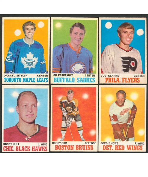 1970-71 O-Pee-Chee Hockey Complete Mid-to-High Grade 264-Card Set