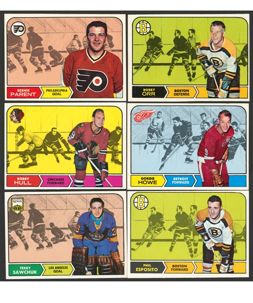 1968-69 Topps Hockey Complete Mid-to-High Grade 132-Card Set
