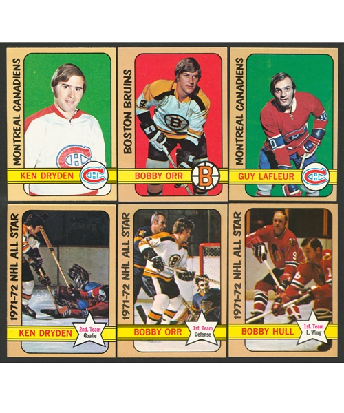 1972-73 Topps Hockey Complete Mid-to-High Grade 176-Card Set
