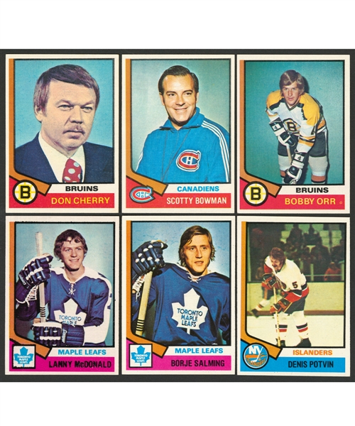 1974-75 Topps Hockey Complete High Grade 264-Card Set