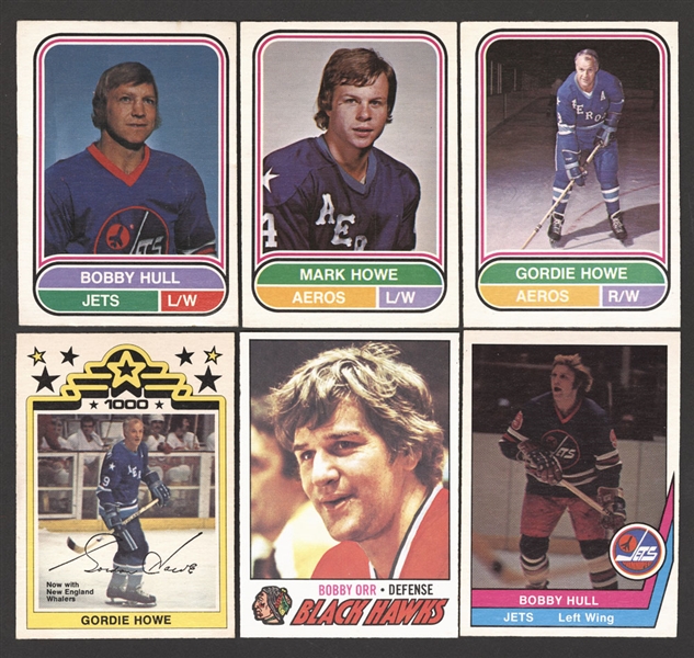 1977-78 O-Pee-Chee Hockey and 1975-76 & 1977-78 (2) O-Pee-Chee WHA Hockey Complete Sets