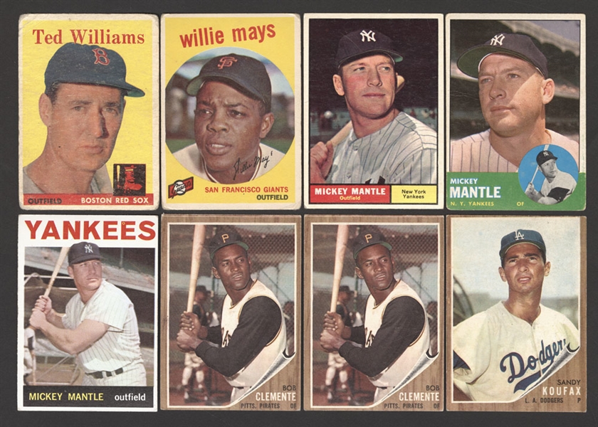 1957 to 1964 Topps Baseball Card Collection (750+) - Mantle, Mays, Clemente, Musial, Banks, Koufax, Yastrzemski, Maris and More