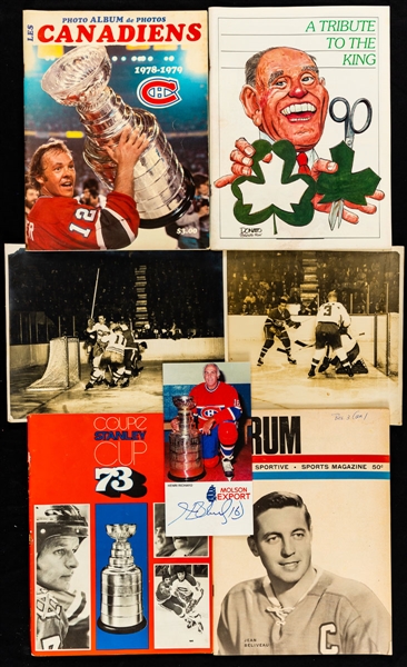 Montreal Forum 1960s Program Collection (30) Plus Early-1970s Dimanche/Derniere Pictures (21) and 1960s Star Weekly / Weekend Magazine Pictures (48) 
