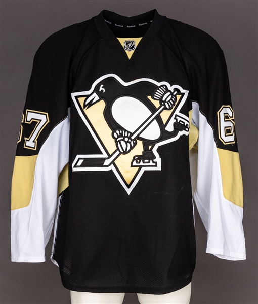 Patrick McGrath’s 2014-15 Pittsburgh Penguins Game-Worn Preseason Jersey with Team COA and JerseyTRAK LOA 