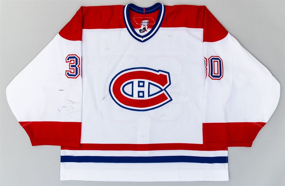 David Aebischer’s 2006-07 Montreal Canadiens Game-Worn Jersey with Team LOA - Photo-Matched! 