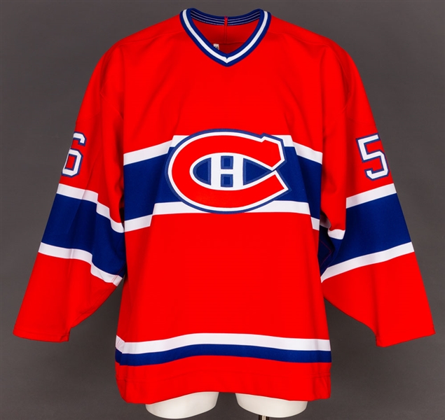 Scott Fraser’s Early-to-Mid-1990s Montreal Canadiens Game-Issued Jersey with Team LOA