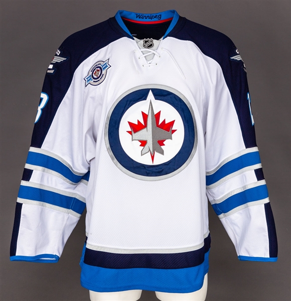 Kyle Wellwood’s 2011-12 Winnipeg Jets Game-Worn Jersey with Team LOA - Inaugural Season Patch! 