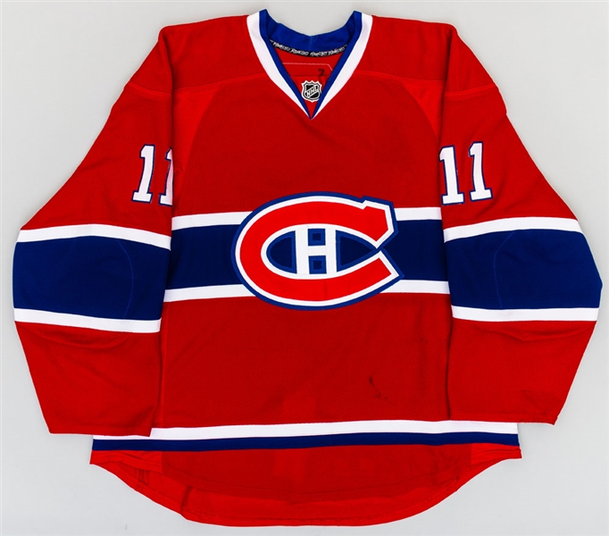 Scott Gomez’s 2010-11 Montreal Canadiens Game-Worn Jersey with Team LOA – Photo-Matched! 