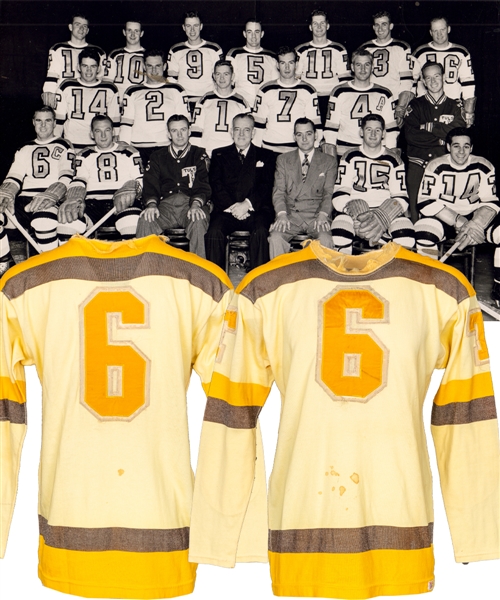 USHL Tulsa Oilers Late-1940s/Early-1950s Game-Worn Jersey Attributed to Nick Knott/Bud Poile with LOA