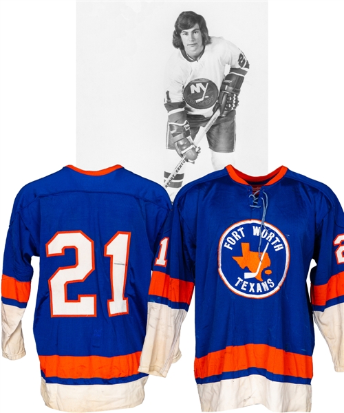 New York Islanders Circa 1973-74 and Forth Worth Texans Mid-1970s Game-Worn Jersey