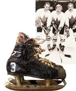 Pat Stapletons CCM Tacks Used Skates Attributed to the 1972 Canada-Russia Series with Family LOA 
