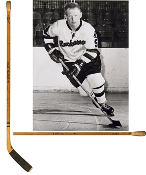 Pat Stapletons Mid-1960s WHL Portland Buckaroos Northland Pro Game-Used Stick with Family LOA 