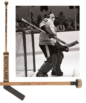 Gerry Cheevers Mid-to-Late-1970s Boston Bruins Game-Used Northland Stick #1 from the Tom Johnson Collection with an LOA from the Johnson Family 
