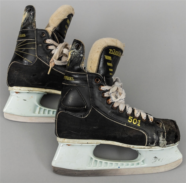 Mats Naslunds 1991 World Ice Hockey Championships Gold Medal Champion Team Sweden Game-Used Skates Plus Doug Jarvis Mid-to-Late-1970s Montreal Canadiens Game-Used Skates with LOAs 