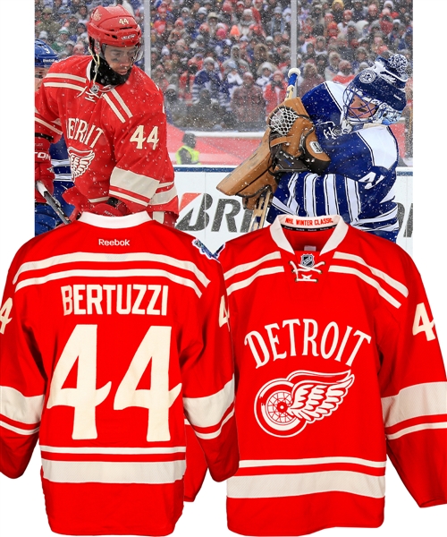 Todd Bertuzzis 2014 NHL Winter Classic Detroit Red Wings Game-Worn 1st Period Jersey with LOA