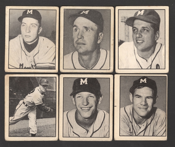 1952 Parkhurst Frostade Baseball (International League) Collection of 75 Cards Including Don Hoak, Tom Lasorda, Walter Alston, Johnny Podres and Others