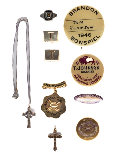 Tom Johnsons Vintage 1900s and Up Curling Pins Collection (40+) Plus Other Assorted Pins from His Personal Collection with LOA