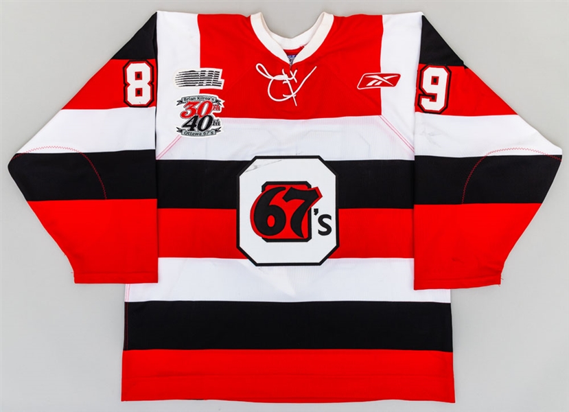 Logan Couture’s 2006-07 OHL Ottawa 67’s Game-Worn Jersey with Team LOA 