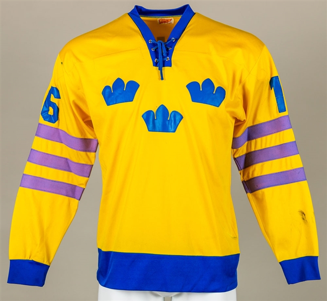 Mats Ahlbergs 1974-75 Team Sweden Game-Worn Jersey