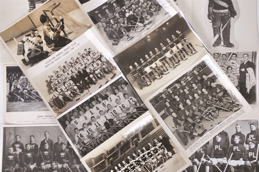 Pre-War Team Photos & Defunct NHL Teams Photograph Collection of 100+