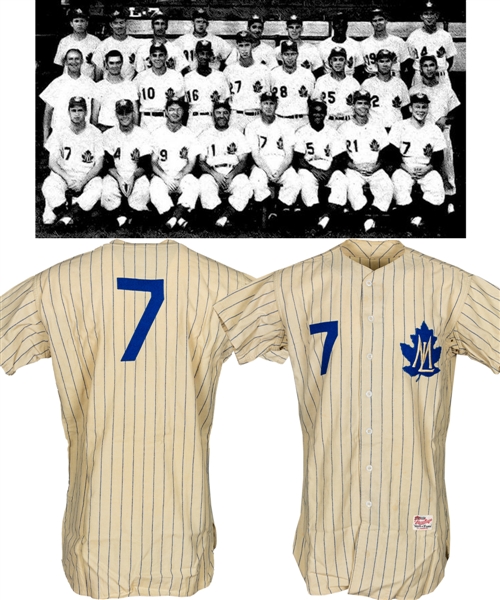 Toronto Maple Leafs Baseball Club 1957 Game-Worn Jersey, Pants and Cap Attributed to Jack Daniels