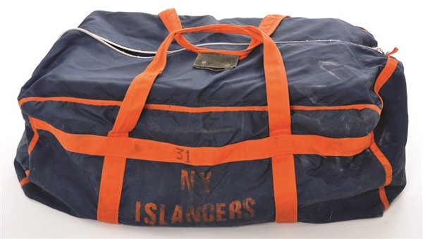Billy Smiths 1980s New York Islanders Equipment Bag from His Personal Collection with LOA