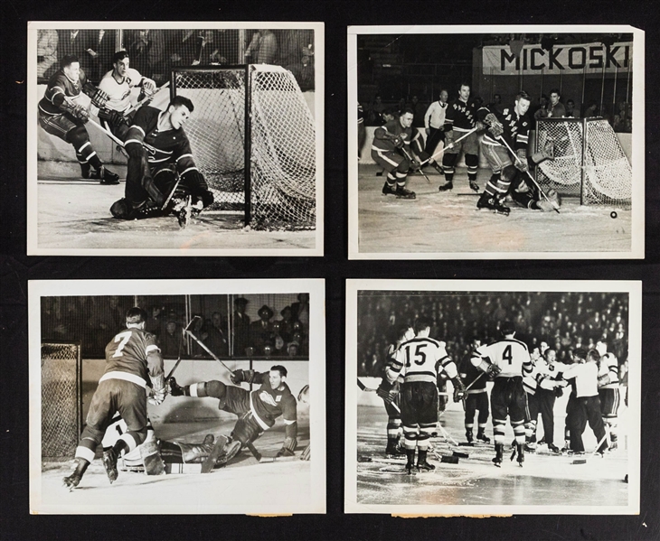 Ted Lindsays Vintage Detroit Red Wings/NHL Photo Collection with Family LOA 