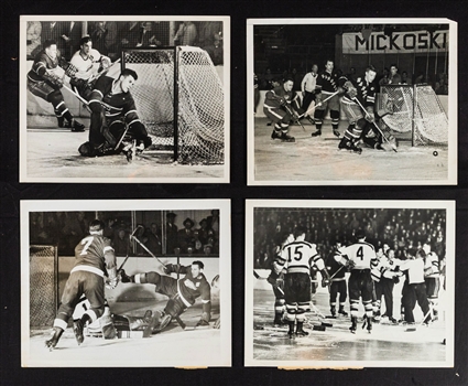 Ted Lindsays Vintage Detroit Red Wings/NHL Photo Collection with Family LOA 