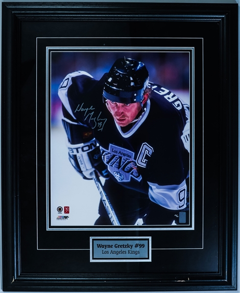 Wayne Gretzky Los Angeles Kings Signed “Face-Off” Limited-Edition #20/99 Framed Display with WGA COA (26 ½” x 32 ½”) 
