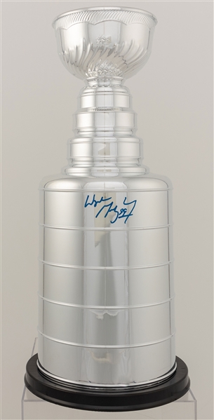Wayne Gretzky Signed Huge Stanley Cup Replica with WGA COA (25")