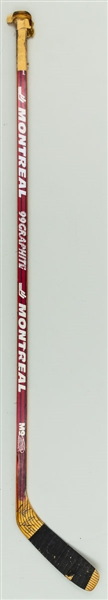 Nicklas Lidstroms Early-1990s Detroit Red Wings Signed Montreal 99 Graphite Game-Used Rookie-Era Stick 