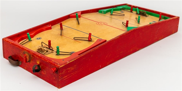Vintage Munro "National 6-Man Hockey" Wooden Table Top Hockey Game 