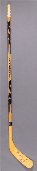 Michael Cammalleri’s Circa Early-2000s Signed Vic 7050 Game-Used Stick 