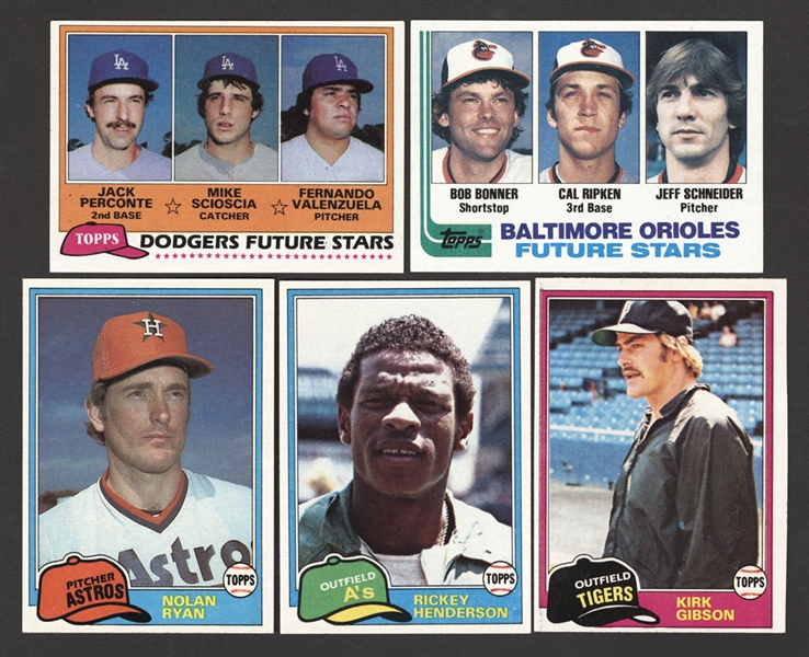 1981 and 1982 Topps Baseball Complete Sets (2) - Includes 1982 Topps #21 Cal Ripken Jr. Rookie Card