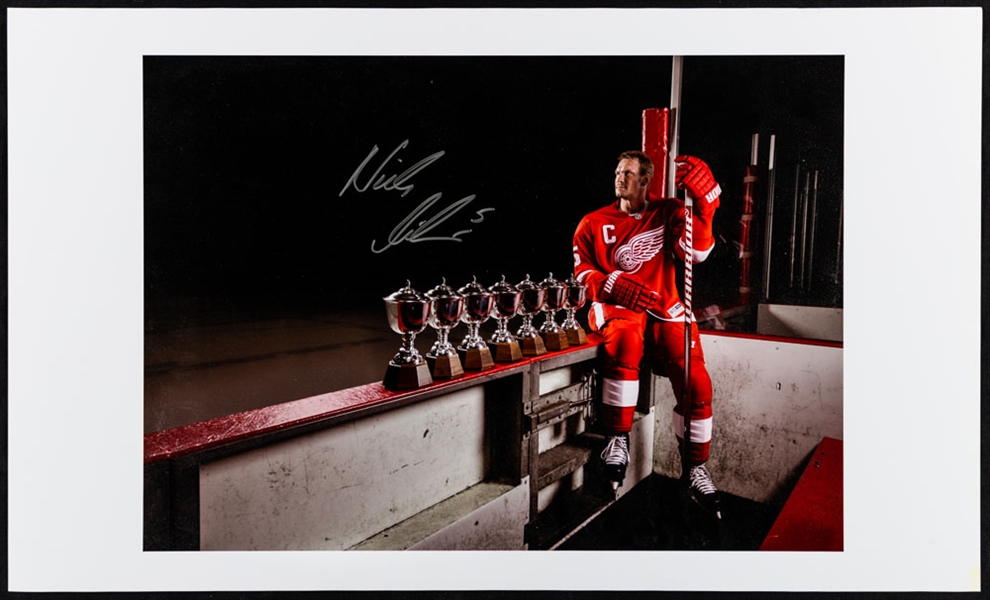 Nicklas Lidstrom Detroit Red Wings “Seven-Time James Norris Winner” Signed Print with LOA – Proceeds to Benefit the Ted Lindsay Foundation (14 ½” x 24”)