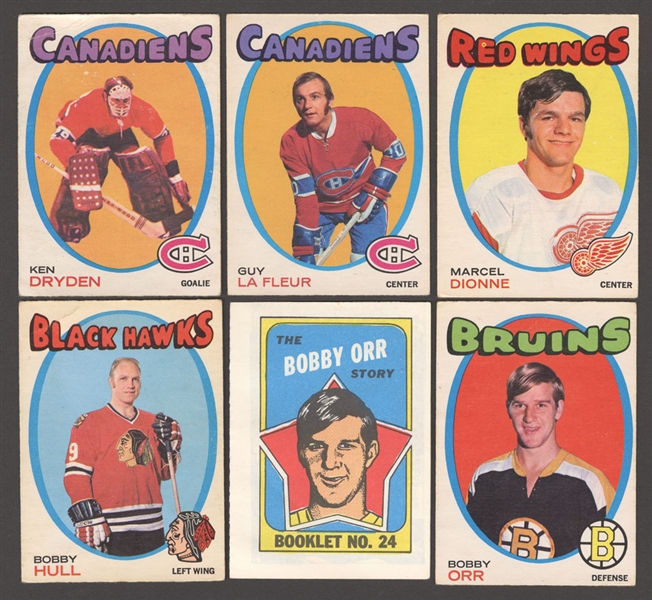 1971-72 O-Pee-Chee Hockey Complete 264-Card Set and Topps 24-Booklet Set